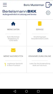 Bertelsmann BKK-App android App screenshot 1